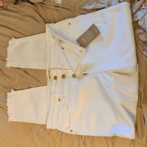 New Madewell White High Rise Skinny. Sz 32